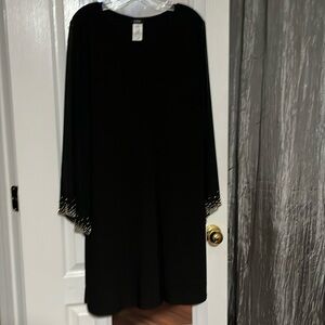 Little black dress with beading